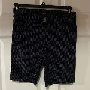 Hilary Radley Black and White Bike Shorts